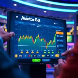 Colorful interface of Aviator Bet game with dynamic graph and betting options on screen