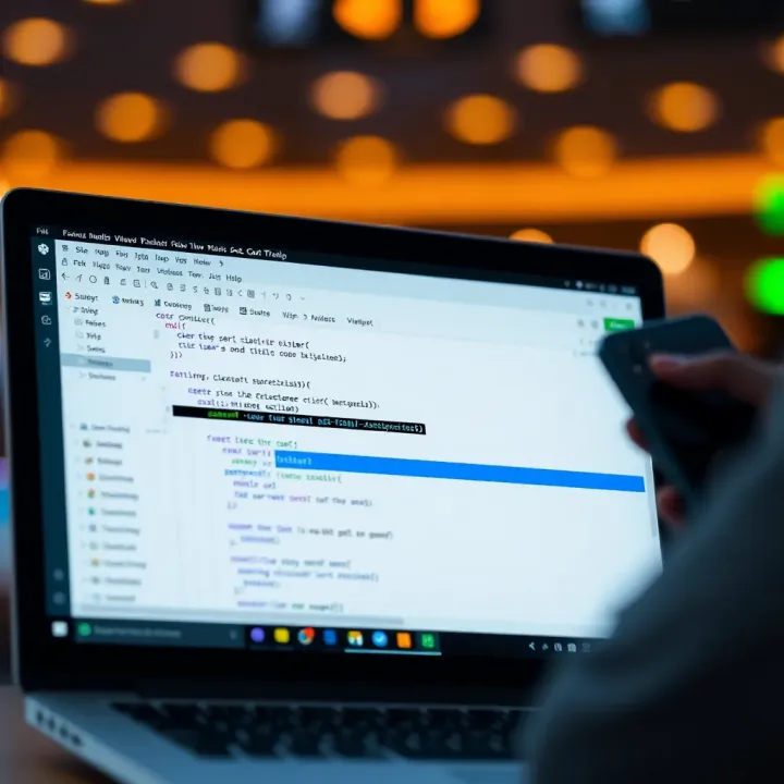 Screenshot showing code snippet being copied from a text editor