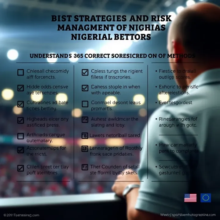 Graphic showing practical betting tips and risk management strategies for Nigerian football bettors