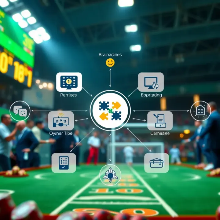 Diagram Explaining Strategic Options and Possible Results in Online Betting Visual diagram illustrating strategic choices and potential outcomes in an online betting game